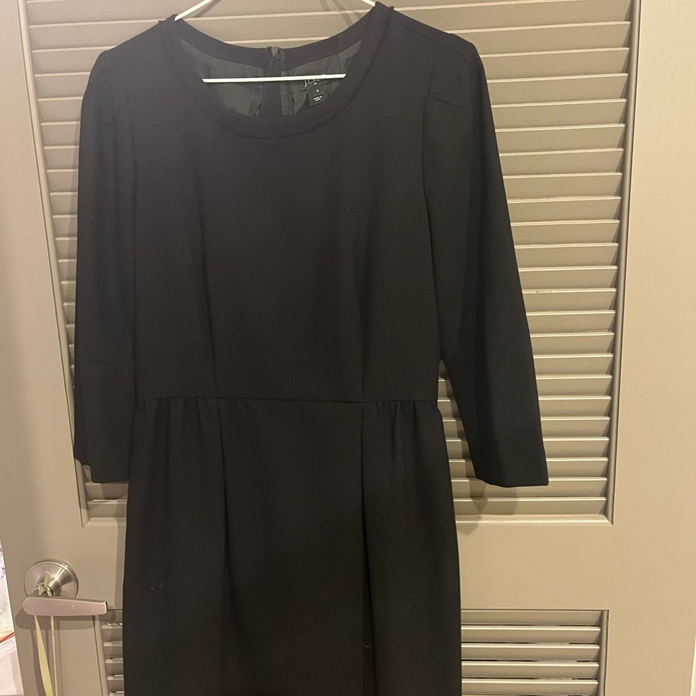 JCrew Classic Black wool Dress